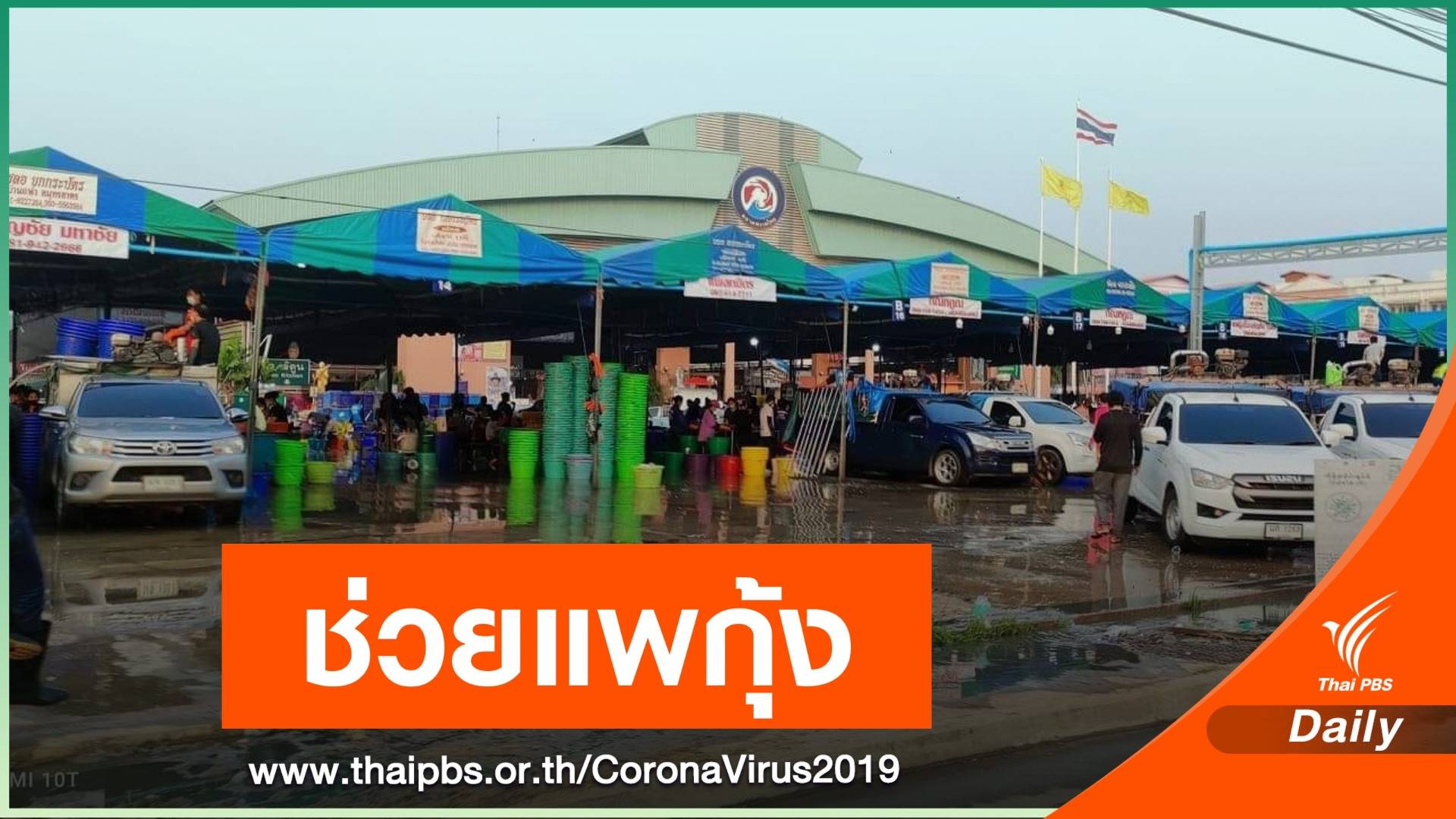 ตลาดทะเลไทยจัดโซนขายกุ้ง ช่วยผู้ประกอบการ