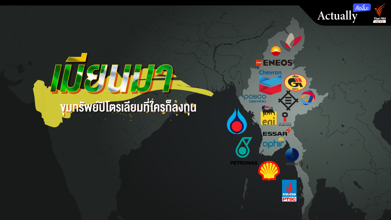 เปิดโครงสร้างการลงทุนน้ำมันและก๊าซในเมียนมาของบริษัทปิโตรเลียมระดับโลก