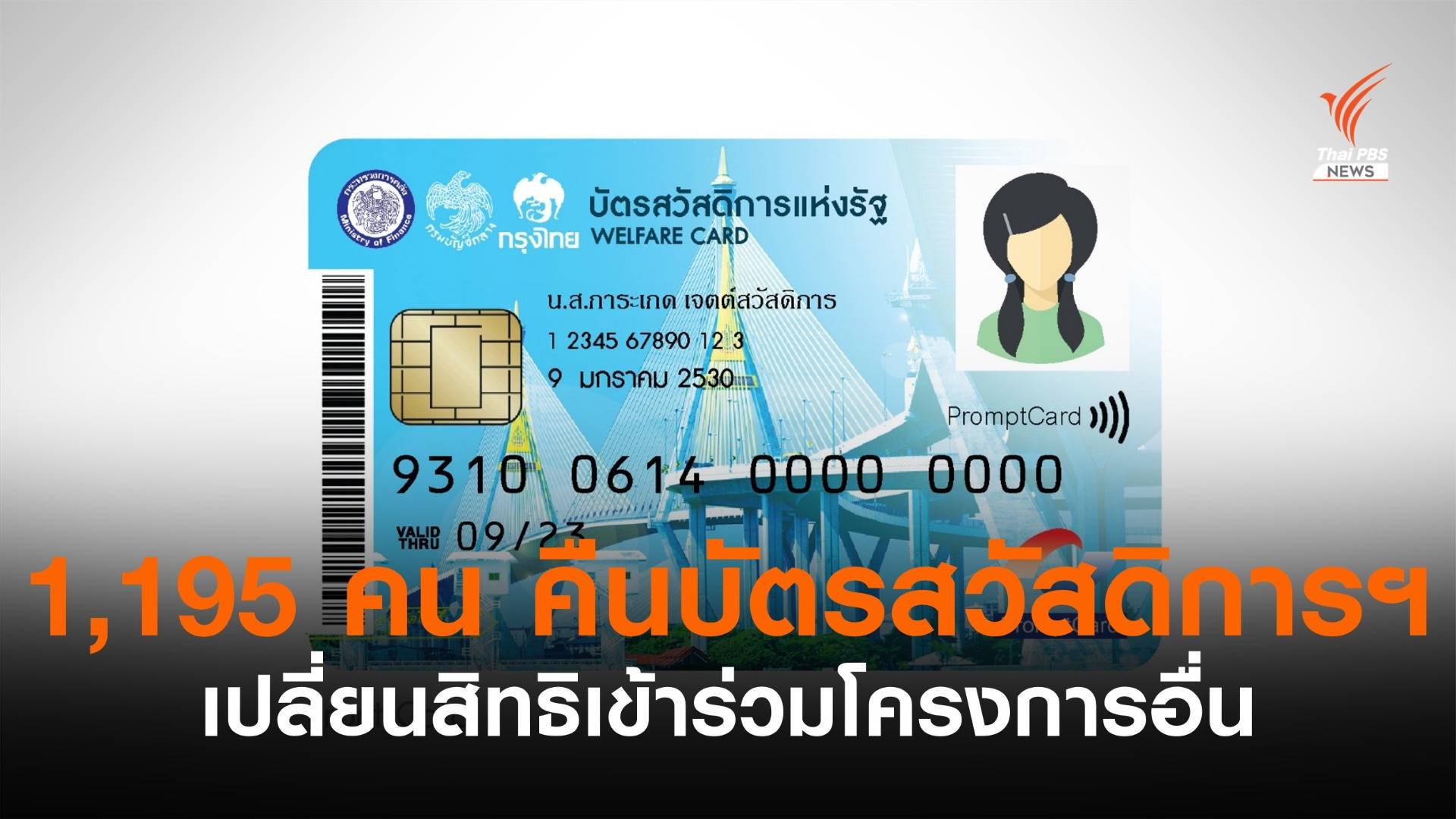 สละสิทธิบัตรสวัสดิการฯ 1,195 คน ร่วมลงทะเบียนคนละครึ่ง-ยิ่งใช้ยิ่งได้