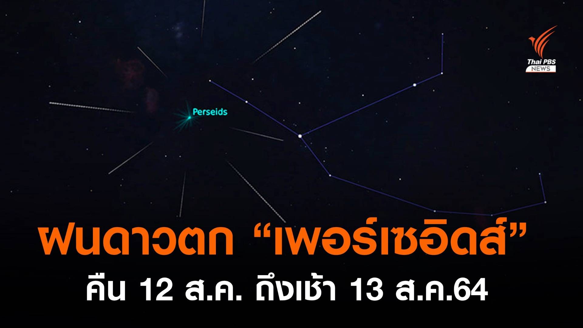 5 ทุ่มคืนวันที่ 12 ถึงเช้า 13 ส.ค. ชวนชม “ฝนดาวตกเพอร์เซอิดส์”