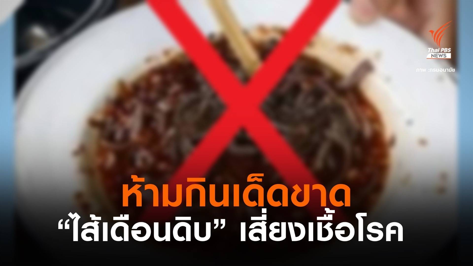 อย่าเลียนแบบเปิบพิสดาร "กินไส้เดือน" เชื้อโรคเพียบ