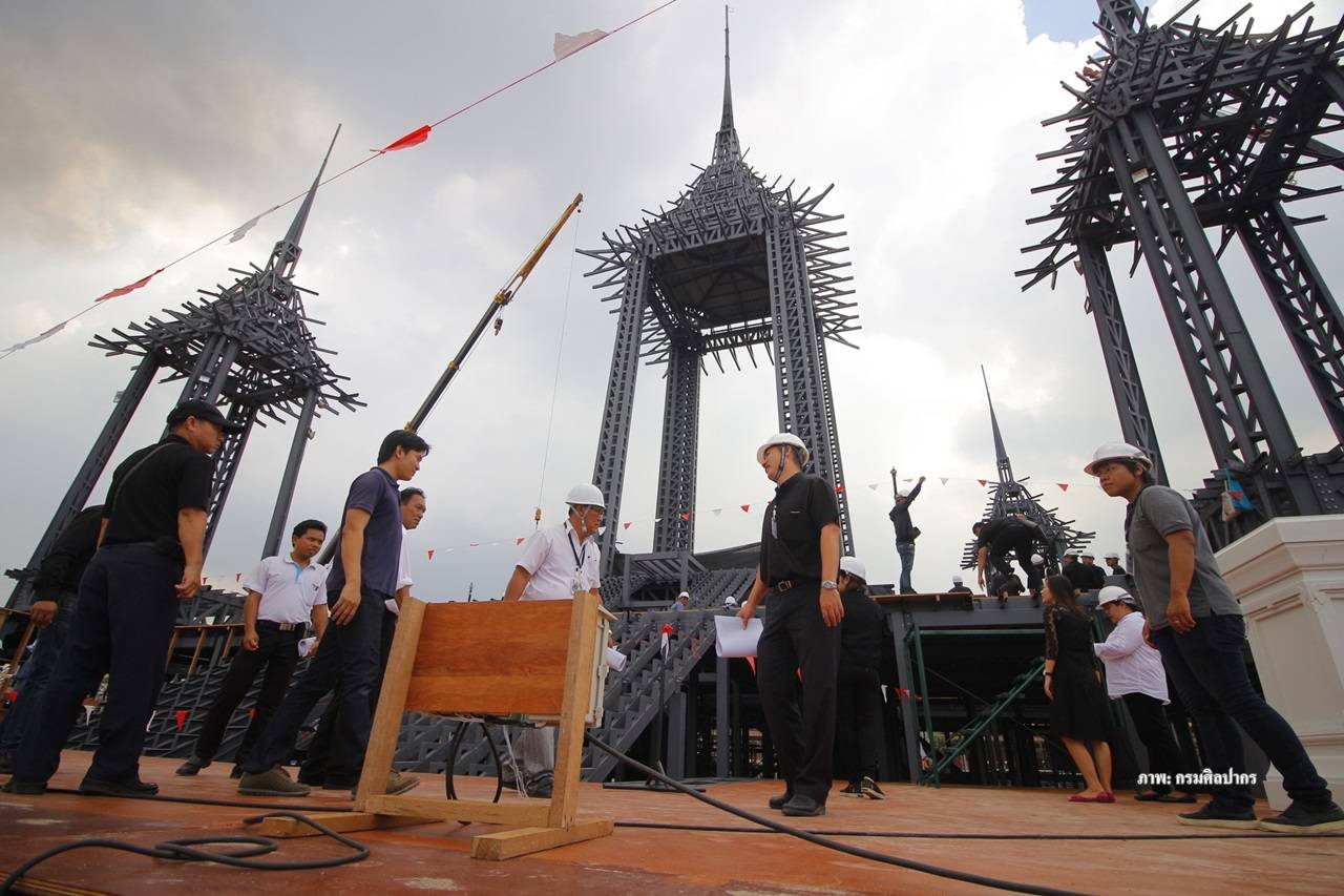 กรมศิลปากร ชี้ภาพรวมการก่อสร้างพระเมรุมาศคืบหน้าร้อยละ 43
