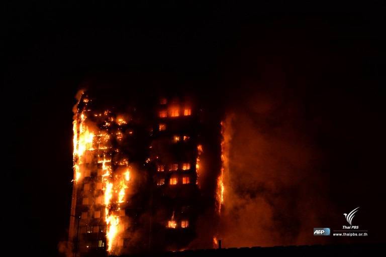 "อังกฤษ" เร่งอพยพประชาชนหนีไฟไหม้ตึกในลอนดอน