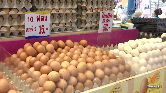 แผงขายไข่ไก่เงียบ คนซื้อน้อยแม้ราคาลดตลอด 2 เดือน   