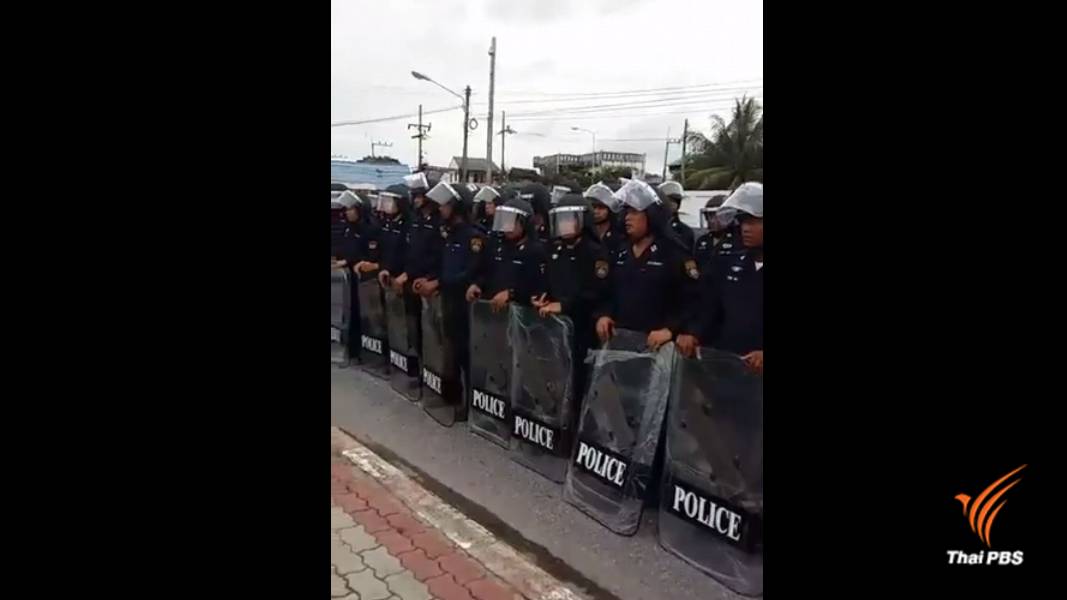 เครือข่ายค้านโรงไฟฟ้าฯ กระทบกระทั่งตำรวจ