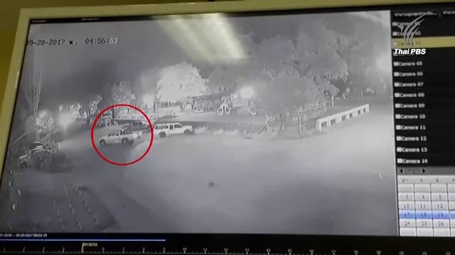 เตือนเฝ้าระวัง หลังขโมยใช้เวลา 3 นาทีลักรถหน้า รพ.สิงห์บุรี