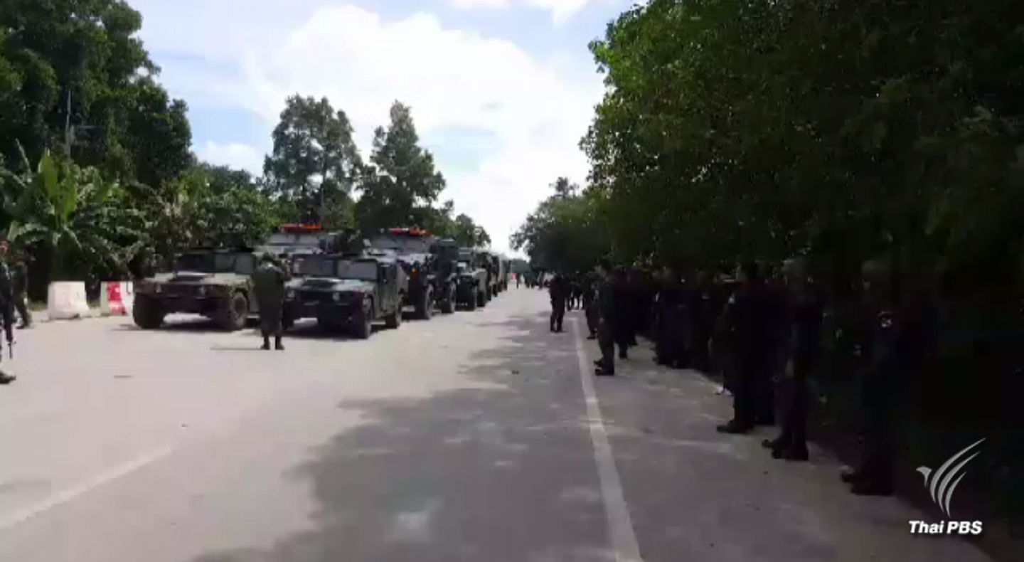 จนท.ปิดล้อมพื้นที่ติดตามผู้ก่อเหตุระเบิด จ.ปัตตานี