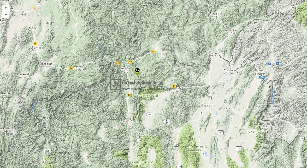 เกิด “แผ่นดินไหว” ประเทศเมียนมา เวลาใกล้เคียงกัน 2 จุด