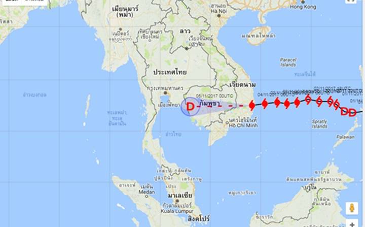 พายุไต้ฝุ่น “ด็อมเร็ย" ขึ้นฝั่งเวียดนาม ส่ออ่อนกำลัง