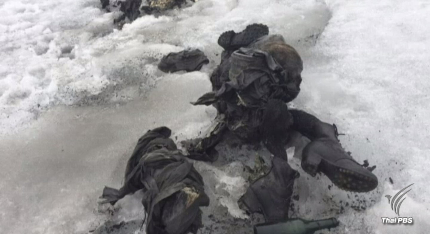 พบศพในธารน้ำแข็งเทือกเขาแอลป์ คาดว่าเป็นสามีภรรยาที่หายตัวไปเมื่อ 75 ปีก่อน