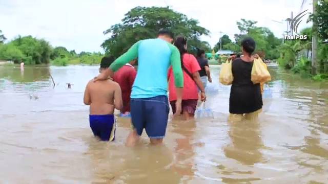 น้ำท่วม อ.ตาคลี จ.นครสวรรค์ ยังไม่คลี่คลาย