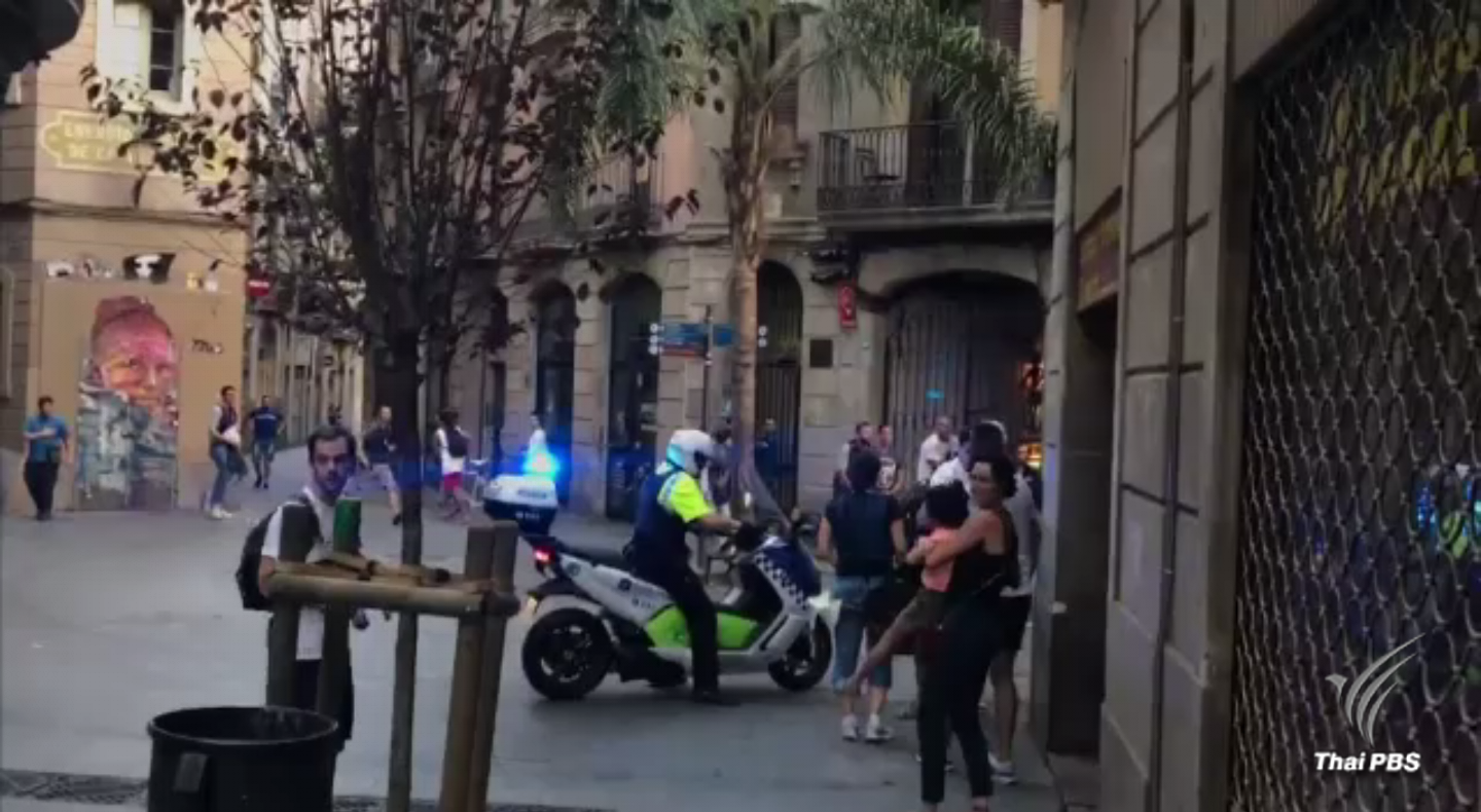 ตำรวจสเปนเผยผู้ต้องสงสัยขับรถพุ่งชนฝูงชนถูกวิสามัญฆาตกรรมแล้ว