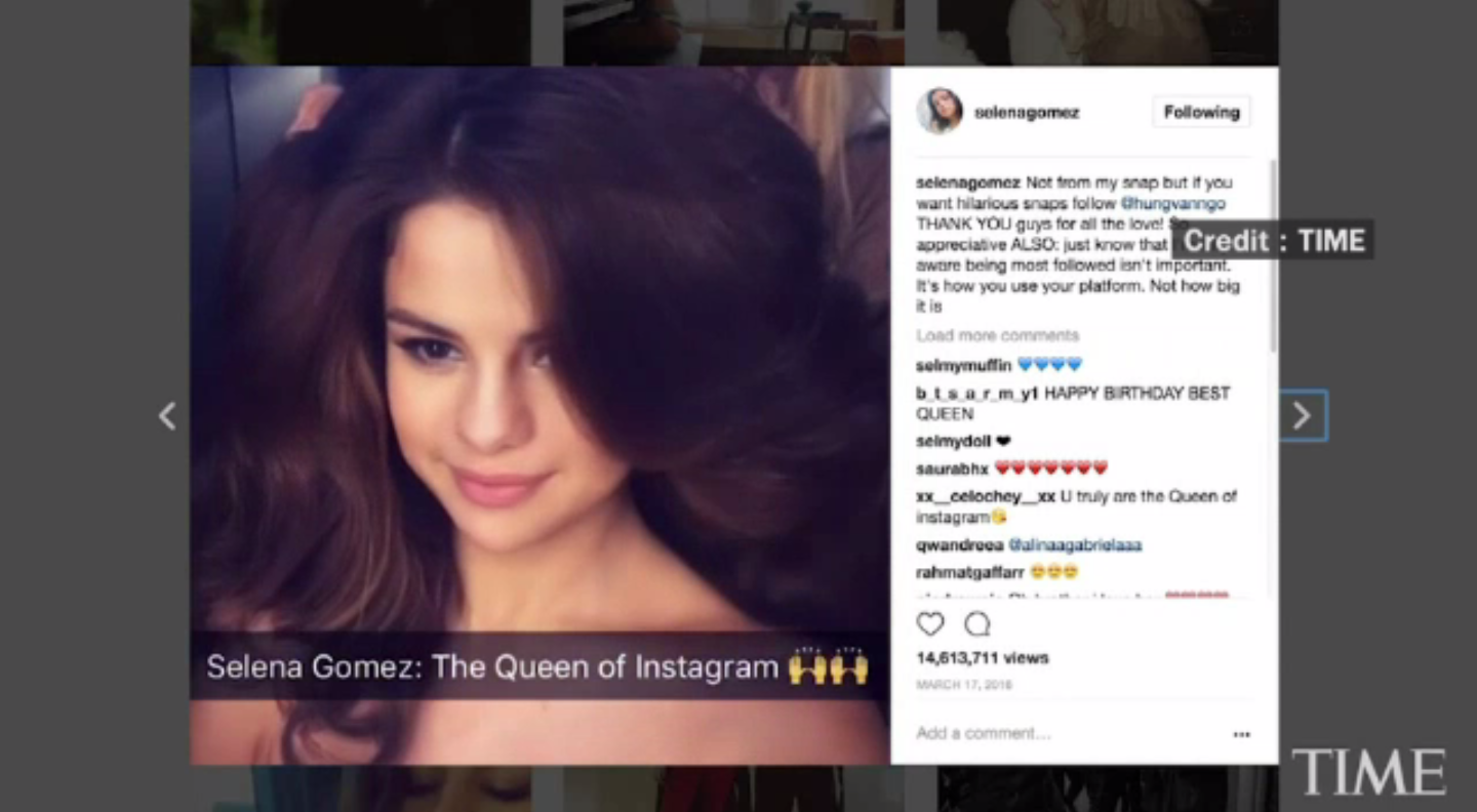 Selena Gomez ถูกจัดเข้าทำเนียบผู้หญิงเปลี่ยนโลก
