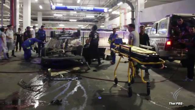 รถยนต์ตกลานจอดรถห้างดังเมืองหาดใหญ่ เสียชีวิต 2 คน