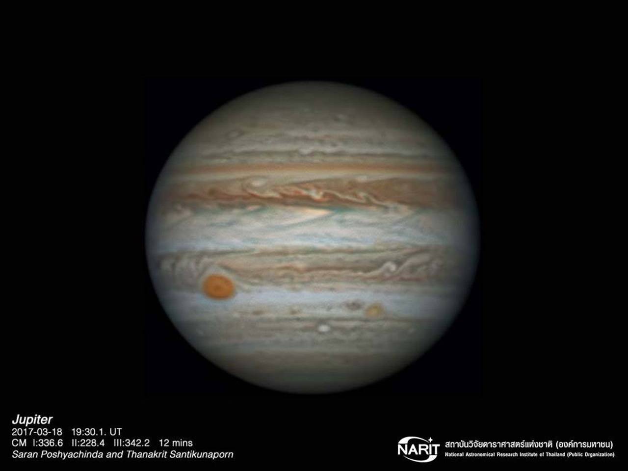 8 เม.ย.นี้สดร.ชวนชม “ดาวพฤหัสบดี”ใกล้โลกที่สุด 667 ล้านกิโลเมตร