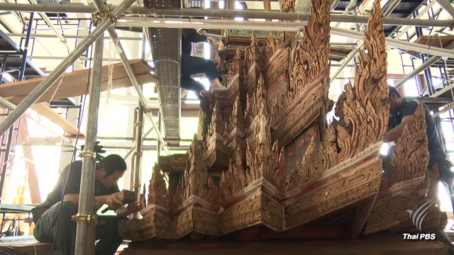 ก่อสร้างพระเมรุมาศ งานโครงสร้างแล้วเสร็จ 55 %