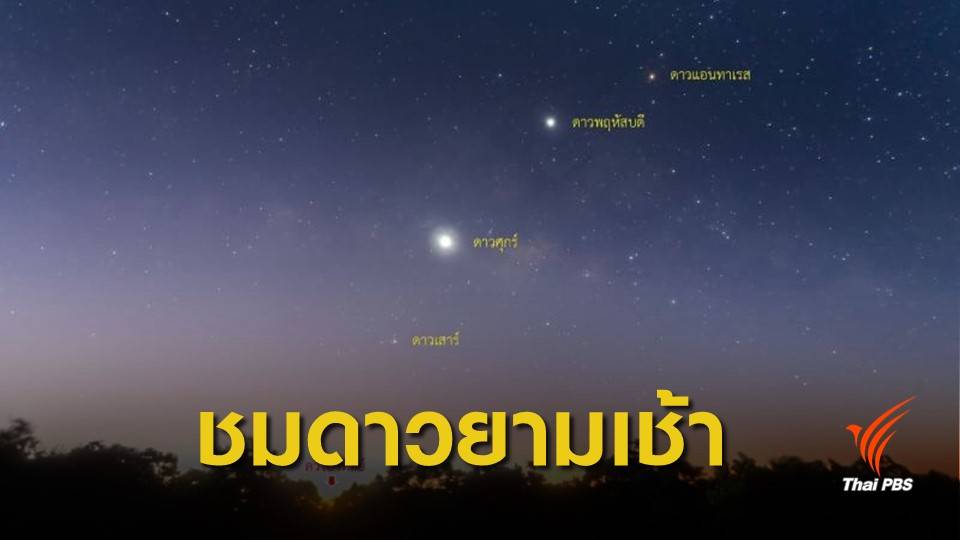 "ดาวเคราะห์ชุมนุม" บนทางช้างเผือก เห็นด้วยตาเปล่า 18-20 ก.พ. นี้