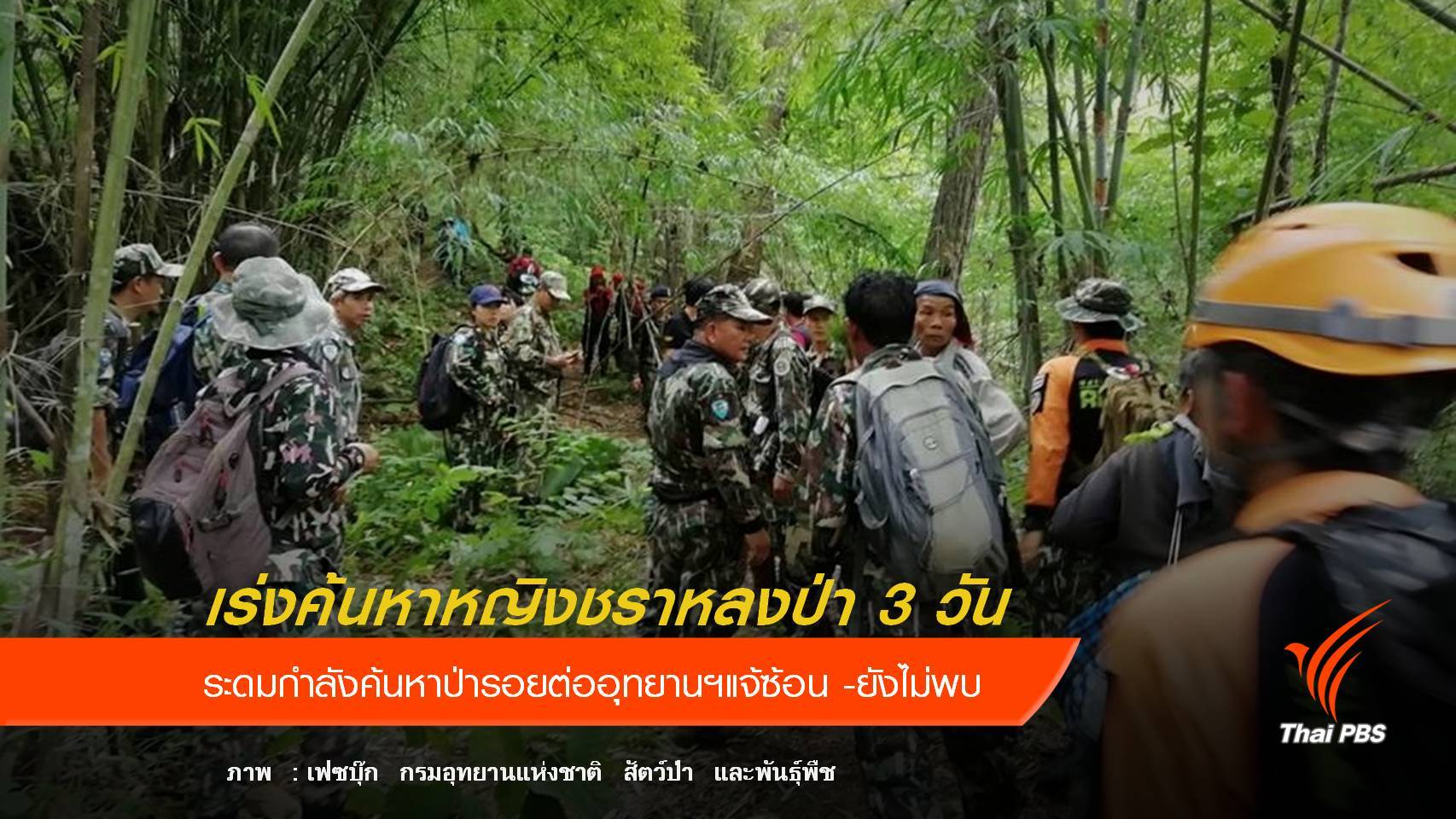 เร่งค้นหาหญิงวัย 65 ปี หลงป่ารอยต่ออุทยานฯแจ้ซ้อน