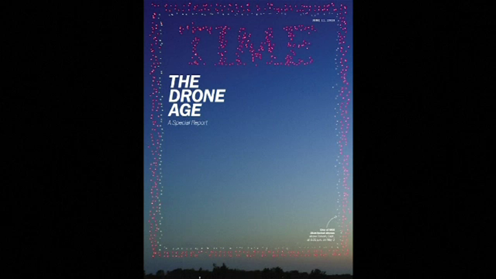 "นิตยสารไทม์" ใช้โดรน 958 ลำสร้างภาพหน้าปก