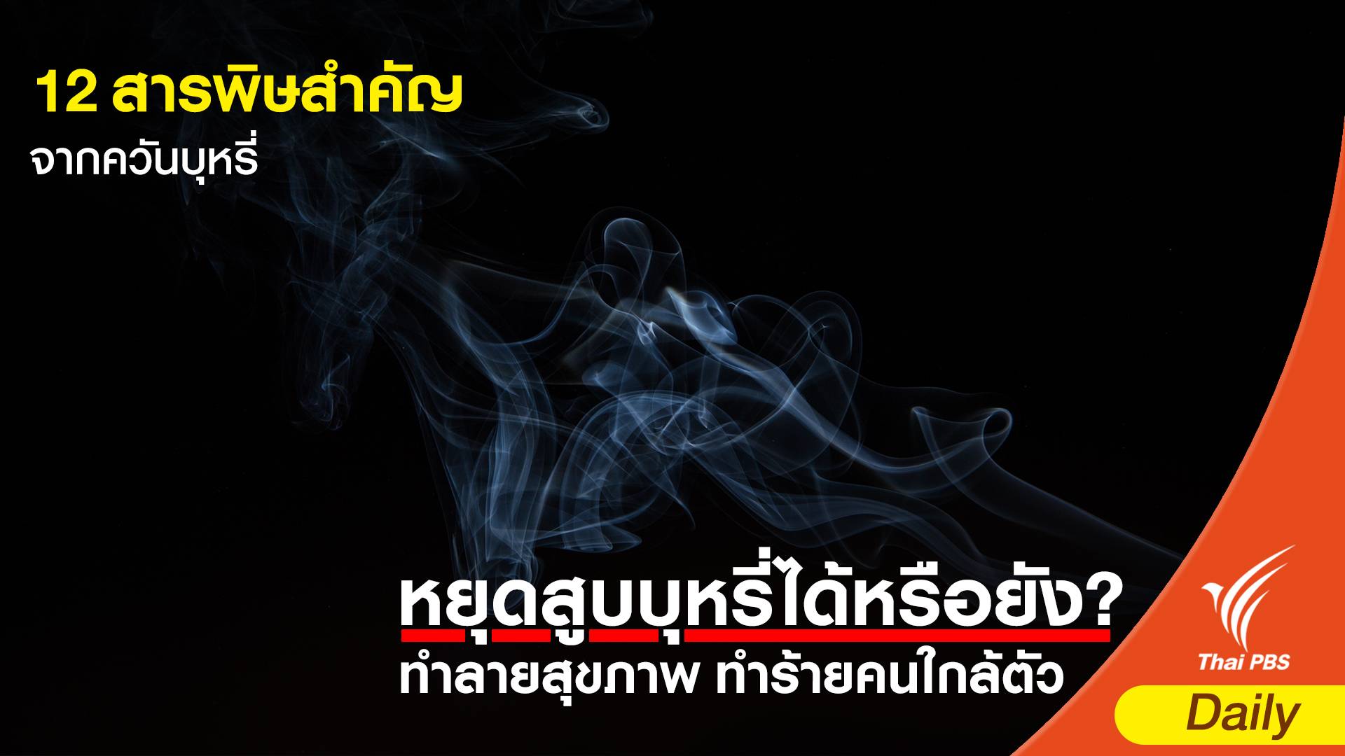12 สารพิษสำคัญจากควันบุหรี่ 