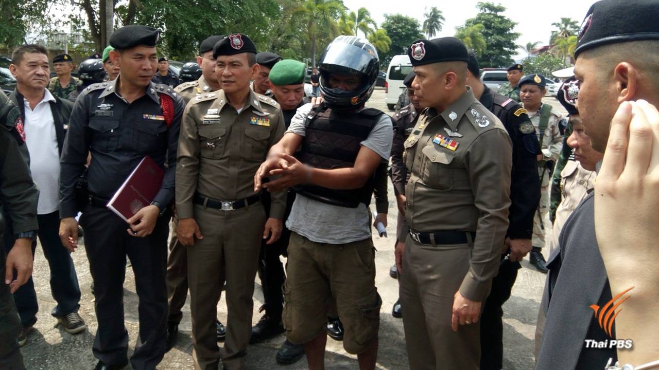 คุมตัวผู้ต้องหาทำแผนฯ ร่วมฆ่าเจ้าของตลาดสายันต์