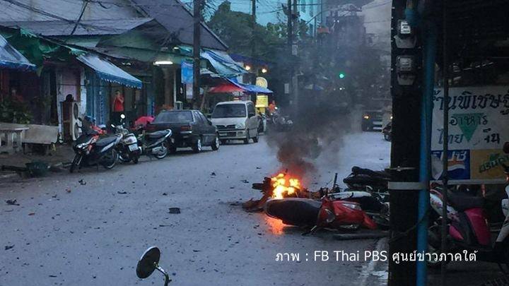 เกิดเหตุระเบิดหลายจุดใน อ.สุไหงโก-ลก เบื้องต้นเจ็บ 2