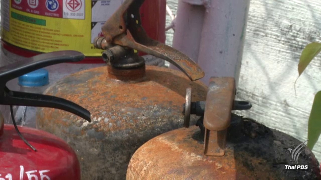 ถังดับเพลิงเก่า หรือชุมชนอ่อนซ้อมรับมือไฟไหม้ ?