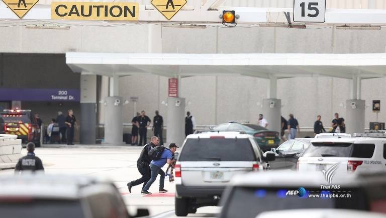 กราดยิงในสนามบินรัฐฟลอริดา สหรัฐฯ เสียชีวิต 5 - ไม่มีคนไทยบาดเจ็บ 