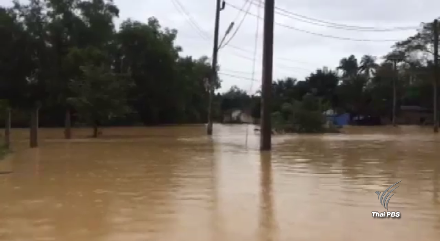 น้ำท่วมใต้ยังไม่คลี่คลาย "นครศรีฯ" พบปัญหาทางน้ำไหลผ่านมีบ้านและถนนขวางทาง