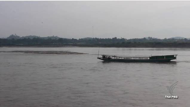 น้ำโขงลดระดับอย่างรวดเร็ว กระทบเดินเรือสินค้า