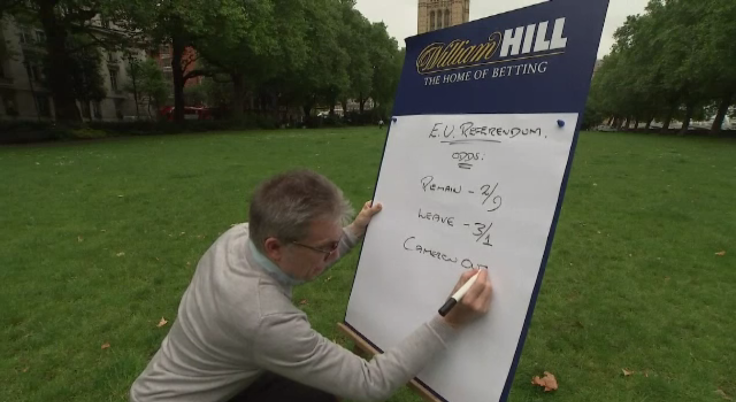 วงเงินพนันผลประชามติอังกฤษสูงเกือบ 5,400 ล้านบาท