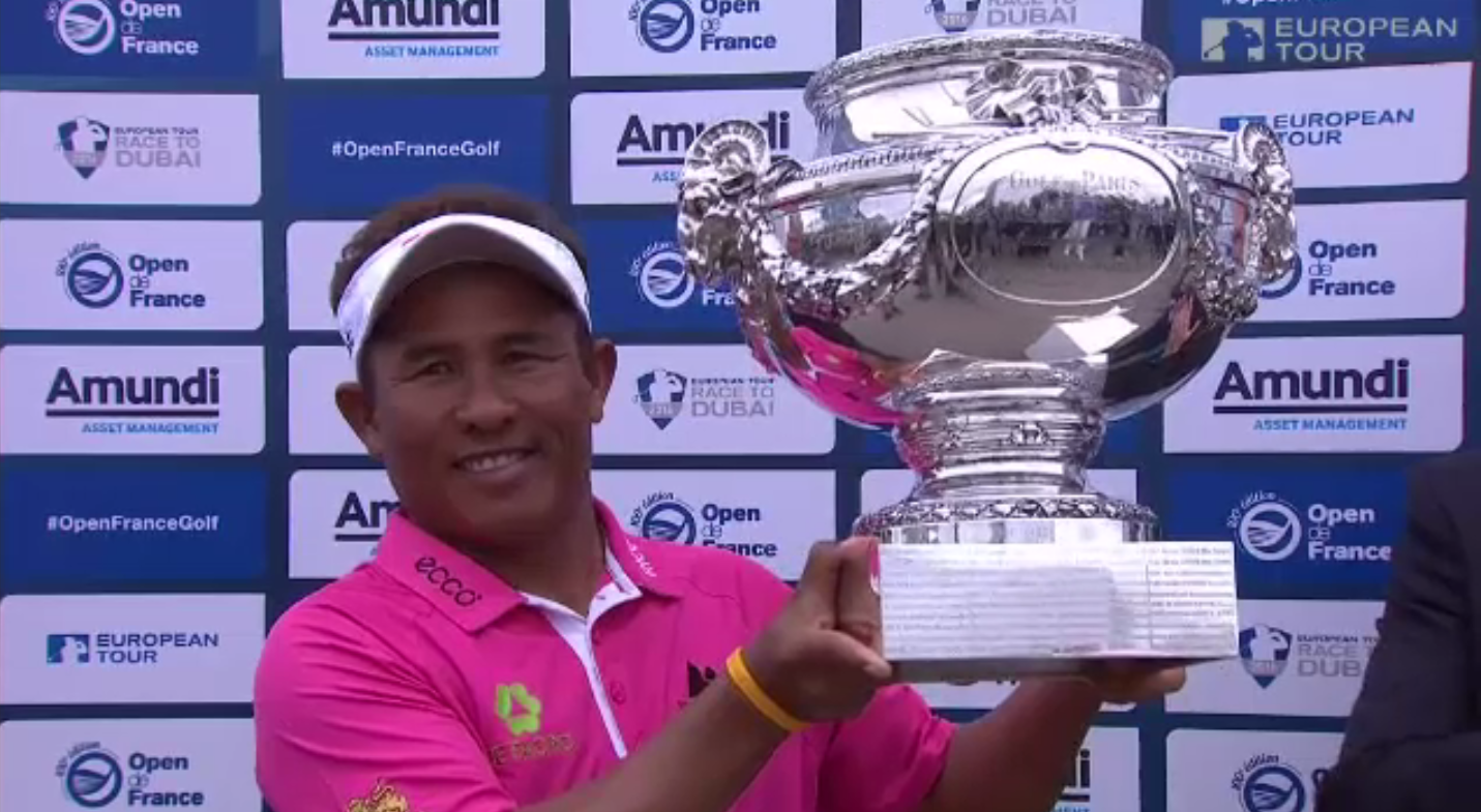 "โปรช้าง" คว้าแชมป์กอล์ฟยูโรเปี้ยนทัวร์ที่ฝรั่งเศส