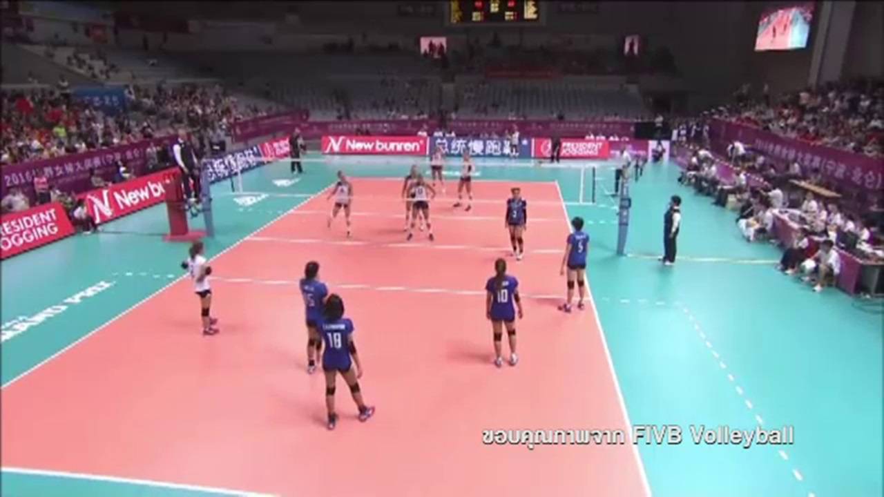 ทีมนักตบสาวไทย พ่าย สหรัฐอเมริกา 0-3 เซท
