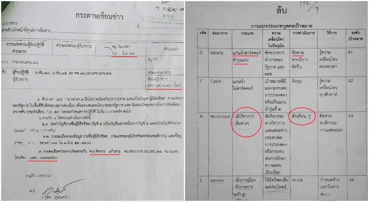 คสช.แจงเอกสารสั่งปราบอิทธิพล-นักวิชาการ-แกนนำฮาร์ดคอร์ ไม่จริง เป็นของผู้ไม่หวังดี