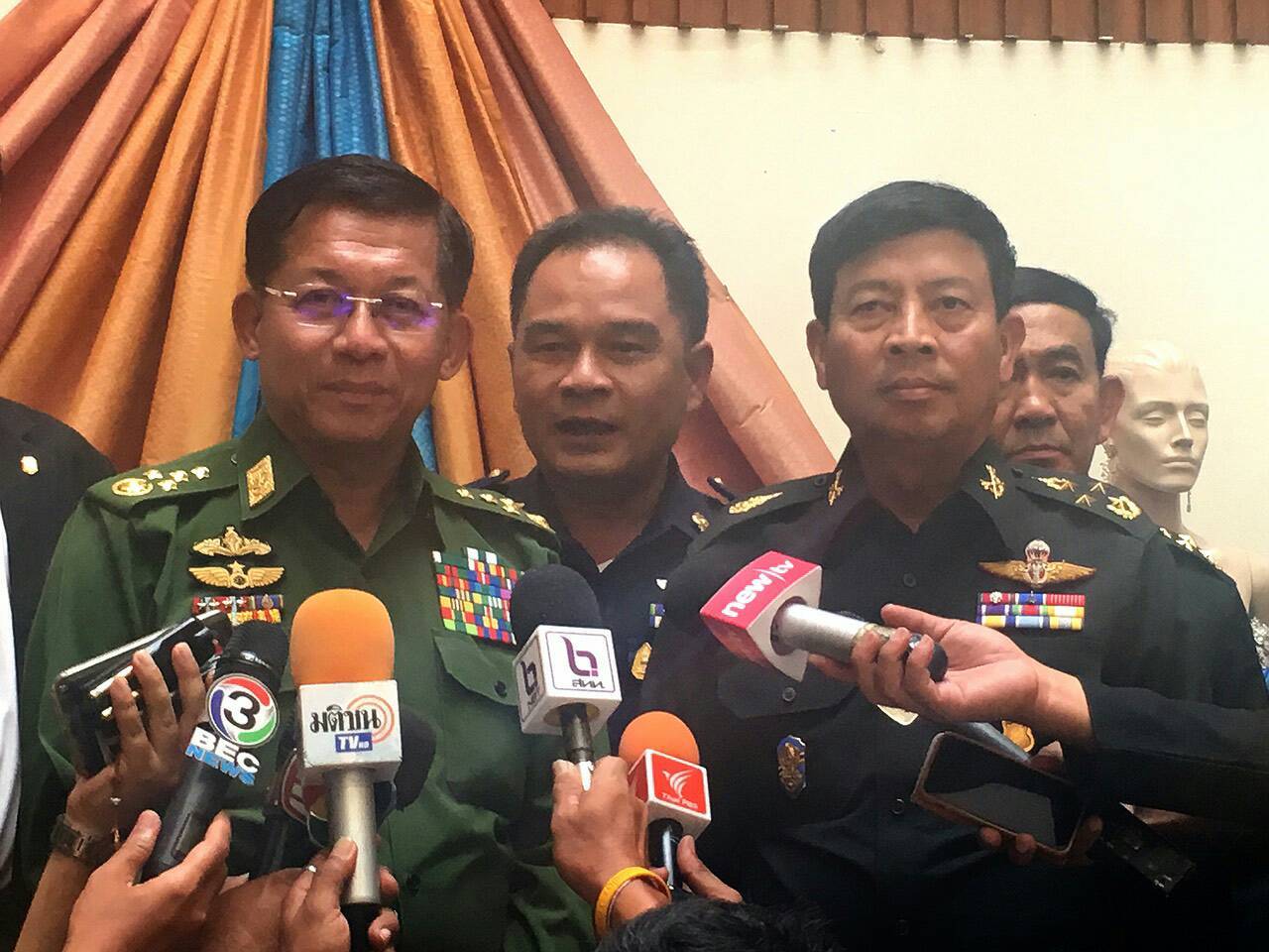 กองทัพไทยสาธิตต่อต้านก่อการร้ายสากลรับการเยือน ผบ.สส.เมียนมา