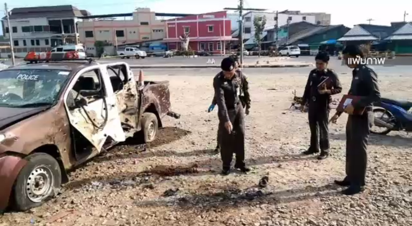 ศาลจังหวัดนาทวีออกหมายจับผู้ต้องหาระเบิดหน้าสถานีรถไฟจะนะ 2 คน