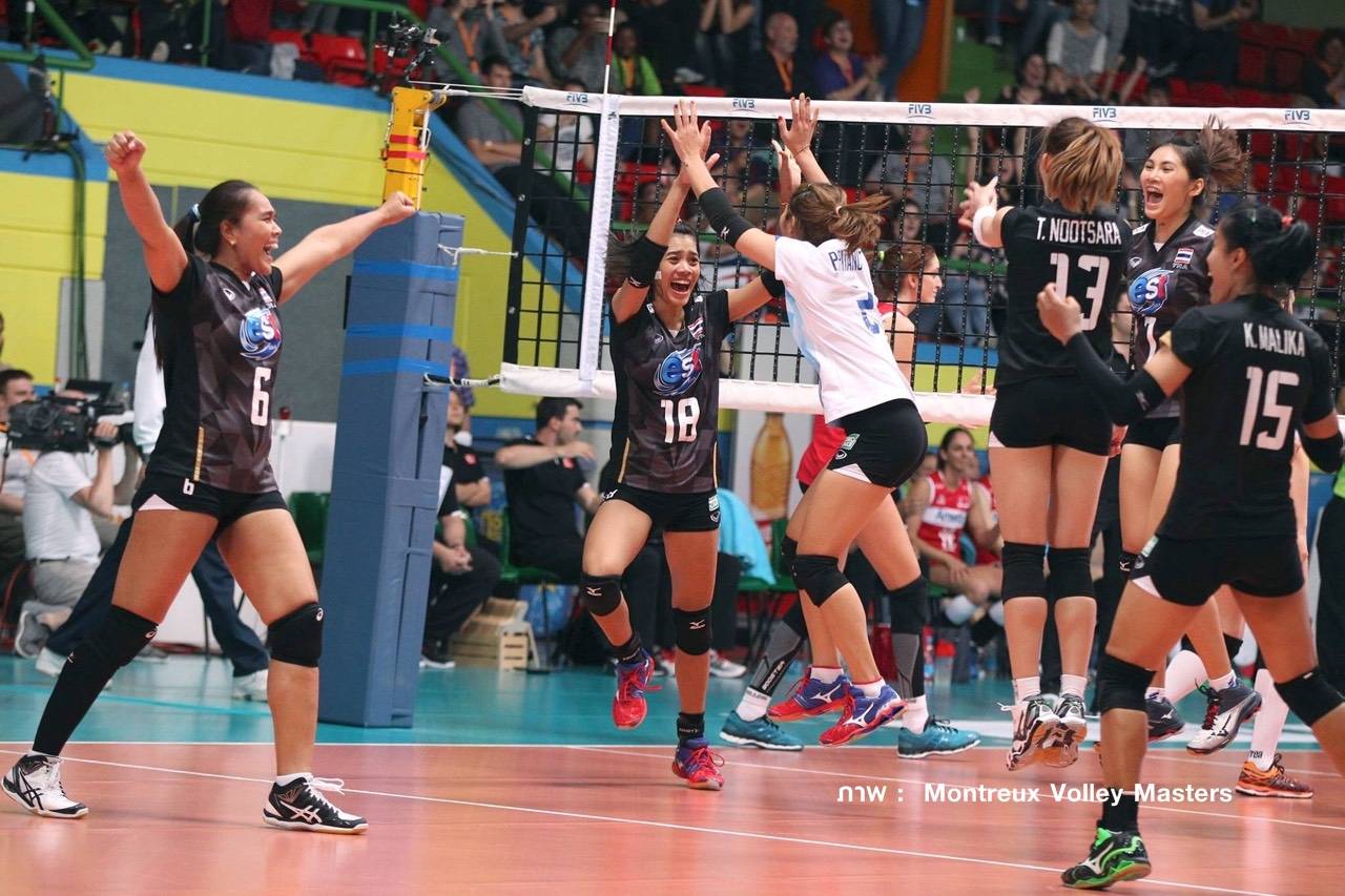 ลูกยางสาวไทย ชนะ ตุรกี 3-2 เซต รายการมองเทรอซ์มาสเตอร์ 2016 ทะลุเข้าชิงจีน คืนนี้