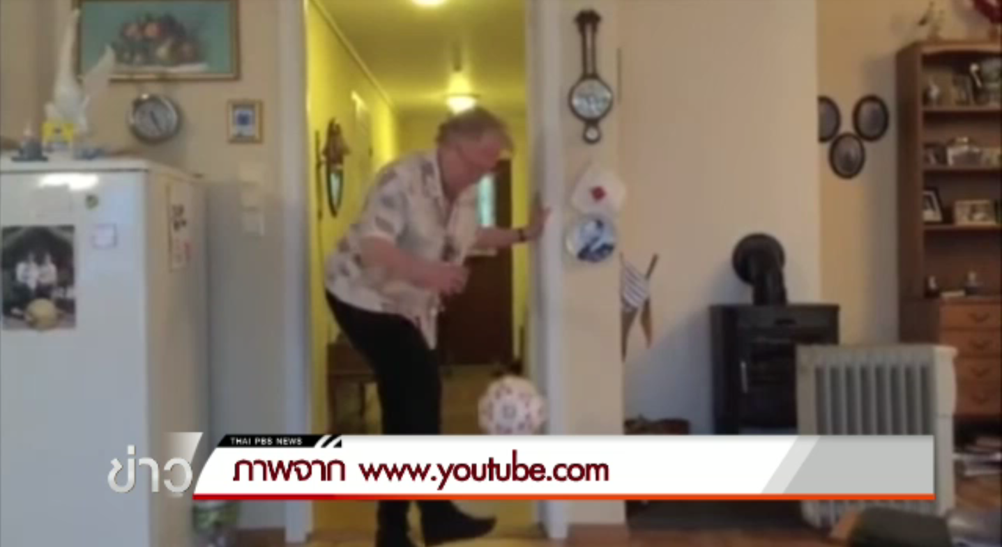 คุณยายชาวนอร์เวย์ วัย 90 ปี โชว์ทักษะการเดาะบอล