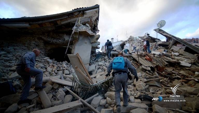 เหตุแผ่นดินไหวขนาด 6.2 ทางตอนกลางของอิตาลี เสียชีวิต 6 คน