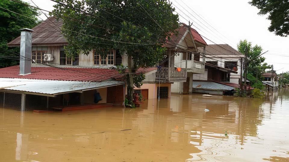 อ.เวียงสาอ่วมหนัก หลังรับน้ำต่อจากเทศบาลเมืองน่าน