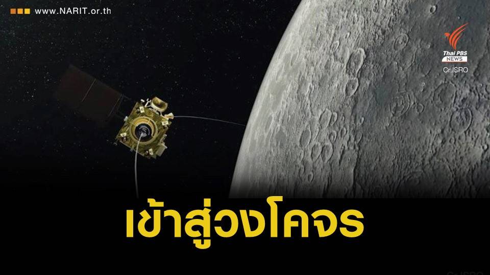 ยานจันทรายาน 2 เข้าสู่วงโคจรดวงจันทร์ เตรียมลงจอด 7 ก.ย.นี้