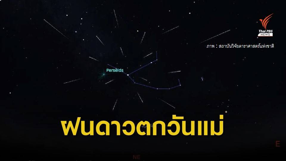 สดร.ชวนชม "ฝนดาวตกเพอร์เซอิดส์" คืนวันแม่ 12 ส.ค.นี้