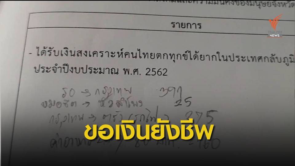 เปิดหลักฐาน "สมคิด" ขอใช้เงิน พม.ยังชีพ