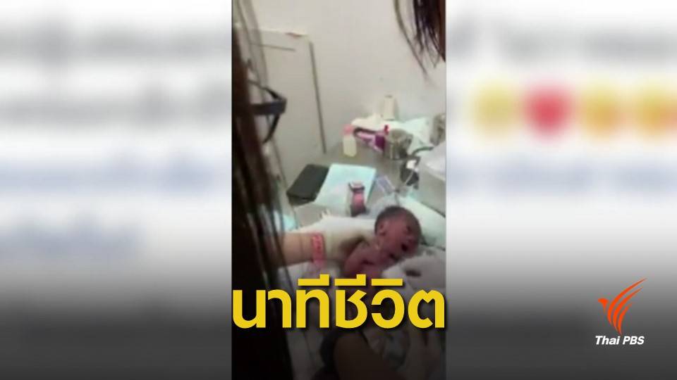 สัตวแพทย์หญิงช่วยชีวิตเด็กแรกเกิด