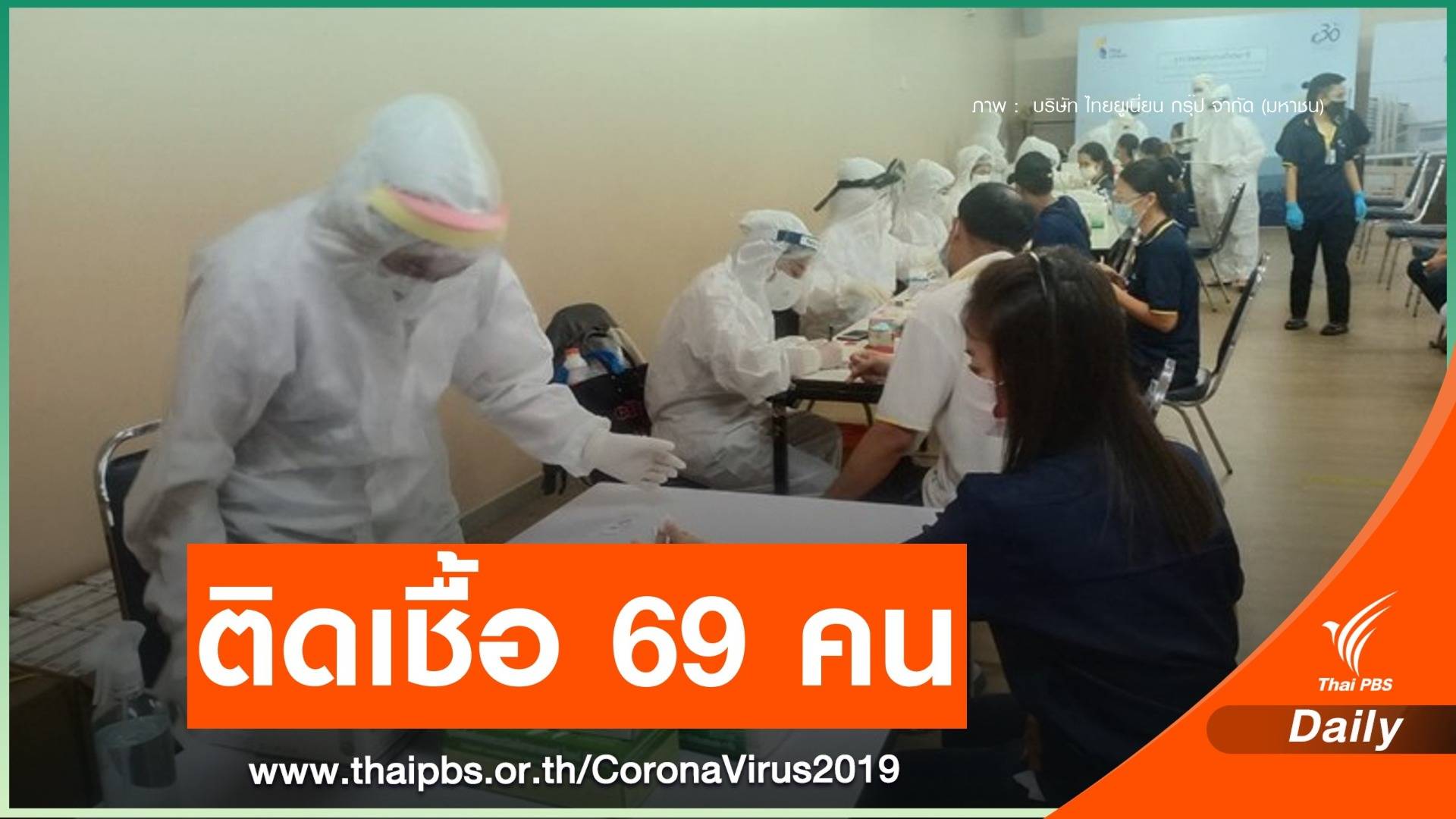 "ไทยยูเนี่ยน" เร่งตรวจ COVID-19 พบพนักงานติดเชื้อ 69 คน