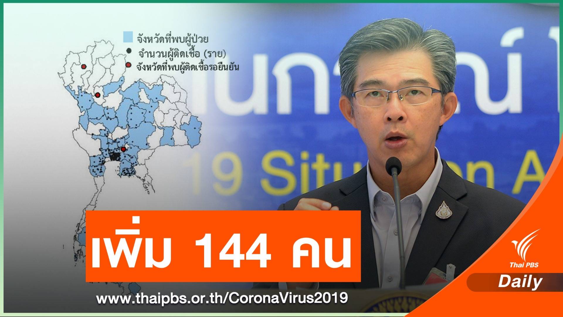 ศบค.พบป่วย COVID-19 เพิ่ม 114 คน กระจาย 43 จังหวัดทั่วไทย