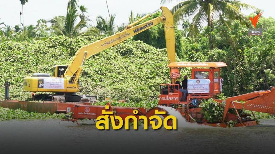 รองนายกฯ สั่งเร่งแก้ปัญหาผักตบชวา ก่อน มิ.ย. นี้