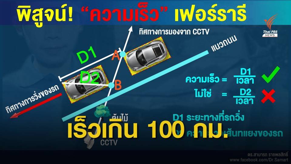 ผู้เชี่ยวชาญยืนยันรถ "บอส" ความเร็วเกิน 100 กม./ชม.