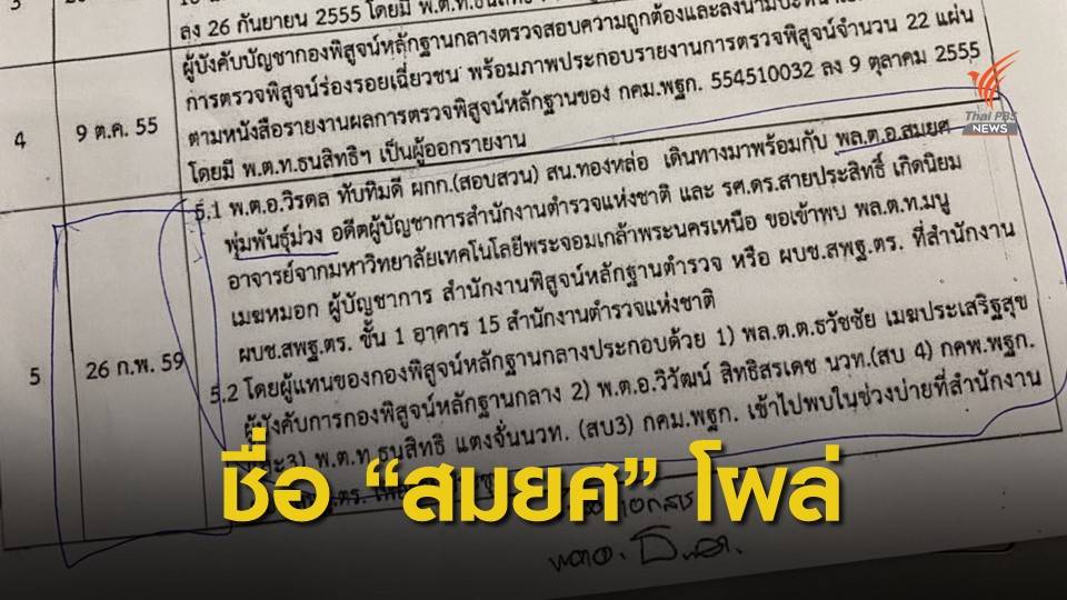 เปิดชื่อ “ผู้บังคับบัญชาฯ” ในเอกสารชี้แจง กมธ.คดีบอส