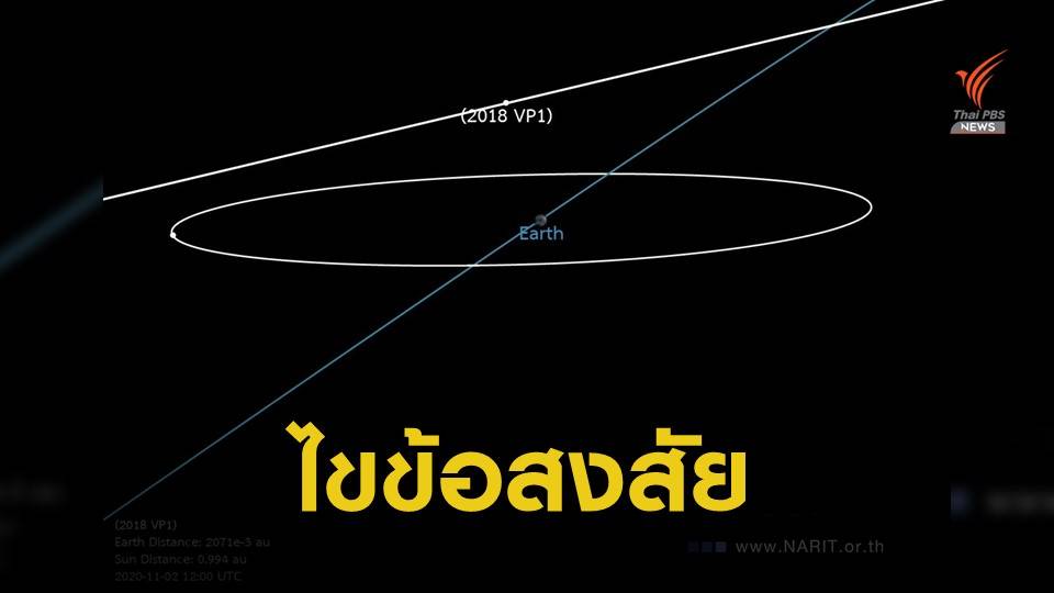 โอกาสน้อย "ดาวเคราะห์น้อย 2018 VP1" พุ่งชนโลก